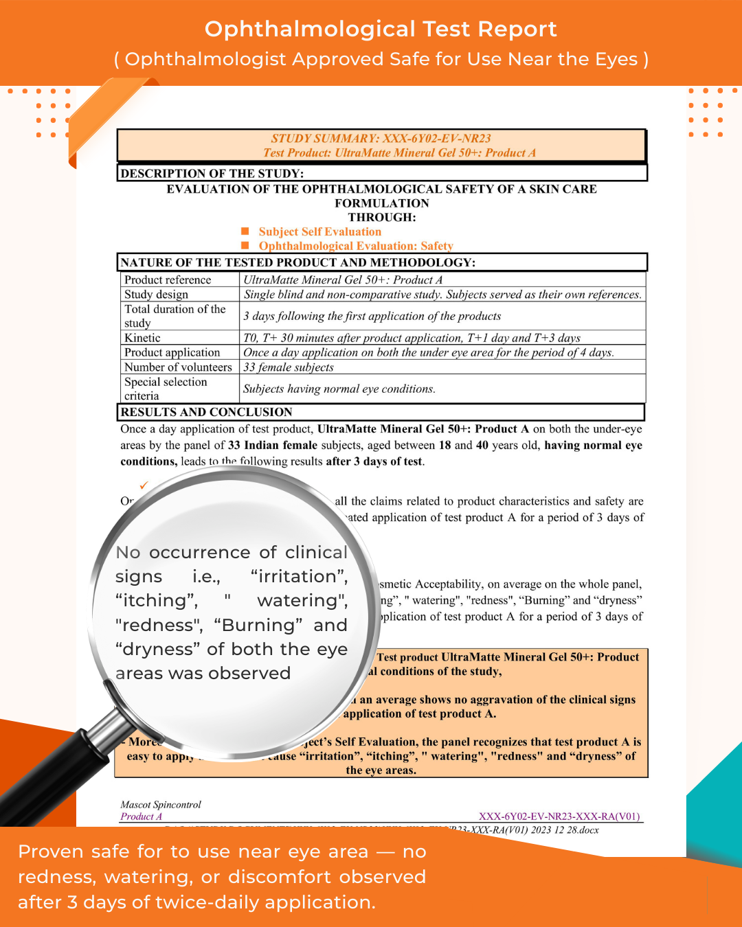 UltraMatte Mineral Gel Sunscreen Opthomological