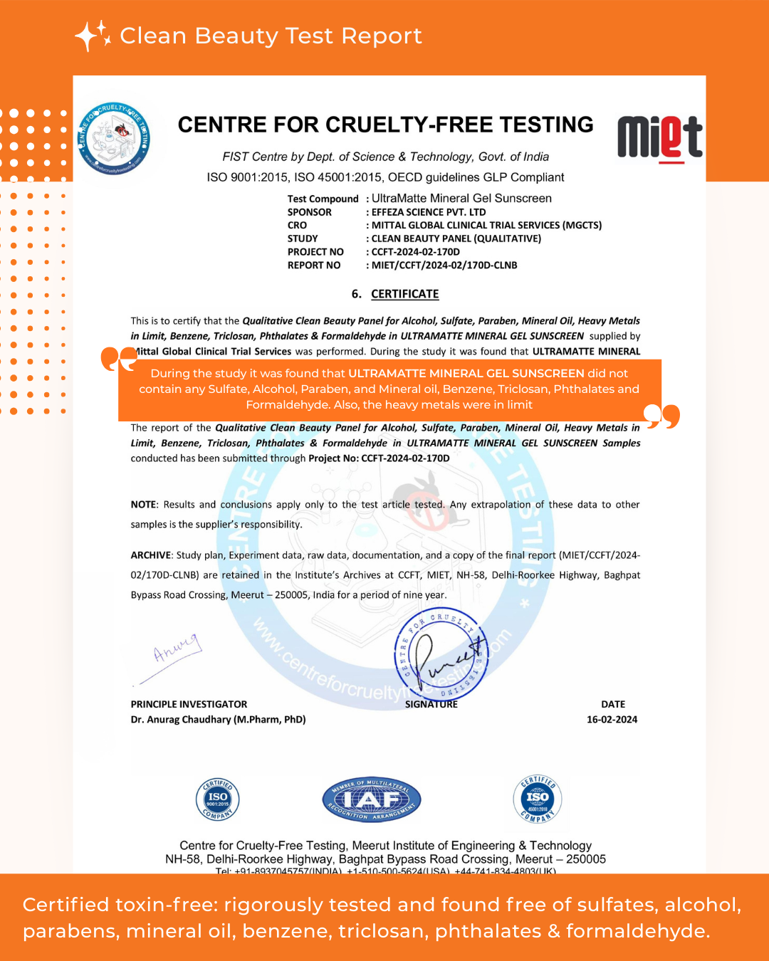 UltraMatte Mineral Gel Sunscreen CleanBeauty