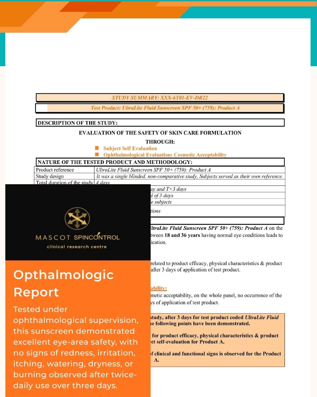 UltraLite Fluid Sunscreen Opthamalogical