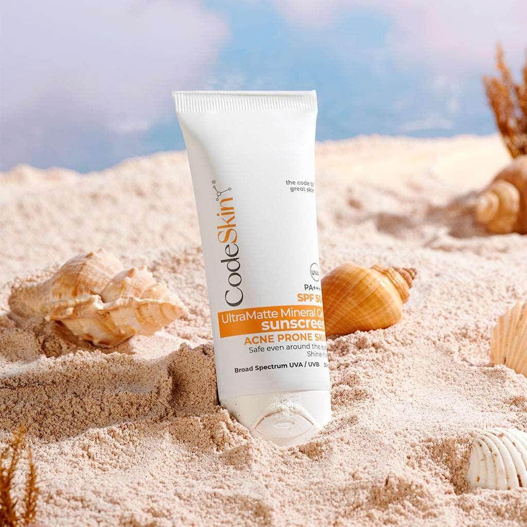Image of UltraMatte Mineral Gel Sunscreen | SPF 50+ - CodeSkin