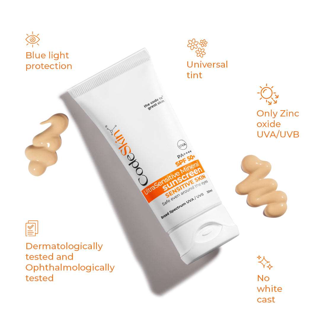 UltraSensitive Mineral Sunscreen | SPF 50+ - CodeSkin