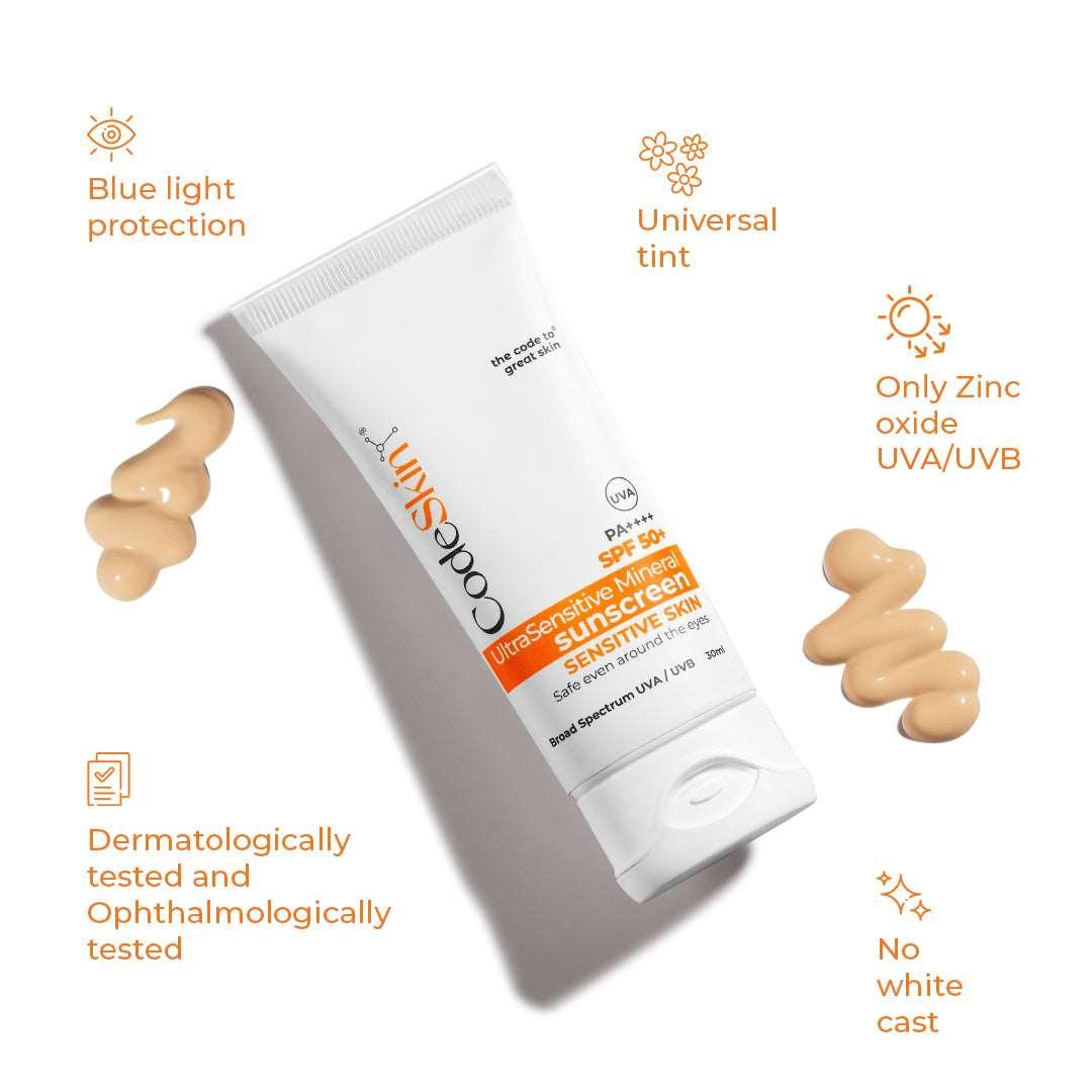Image of UltraSensitive Mineral Sunscreen | SPF 50+ - CodeSkin