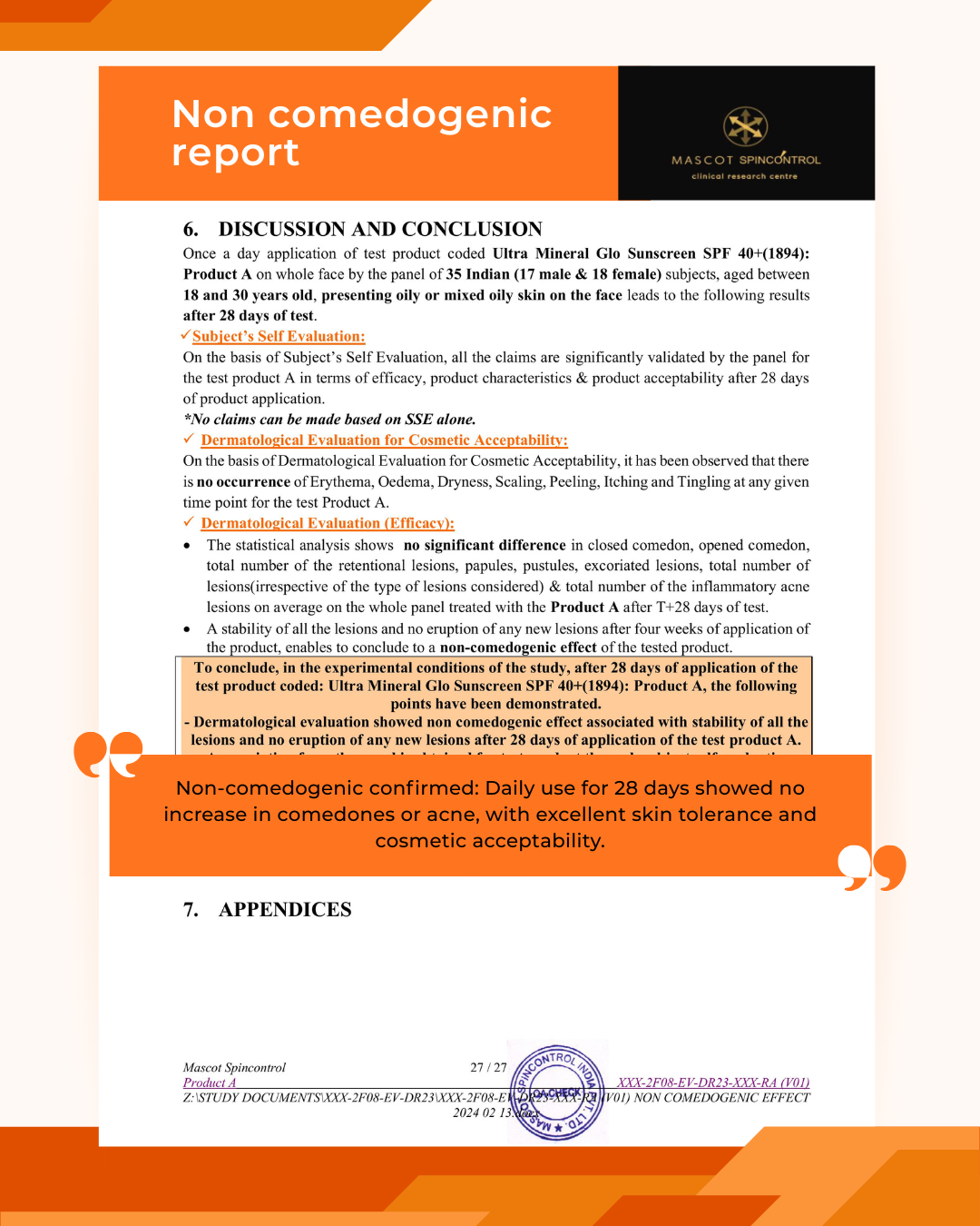 UltraMineral Glo Sunscreen Non Comodogenic