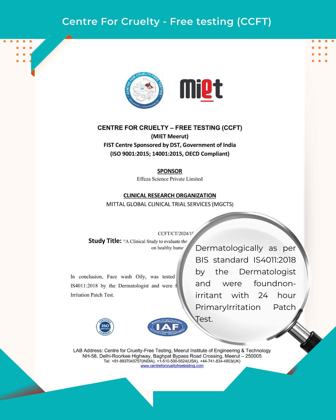 Laboratory Validated Clean Beauty Status