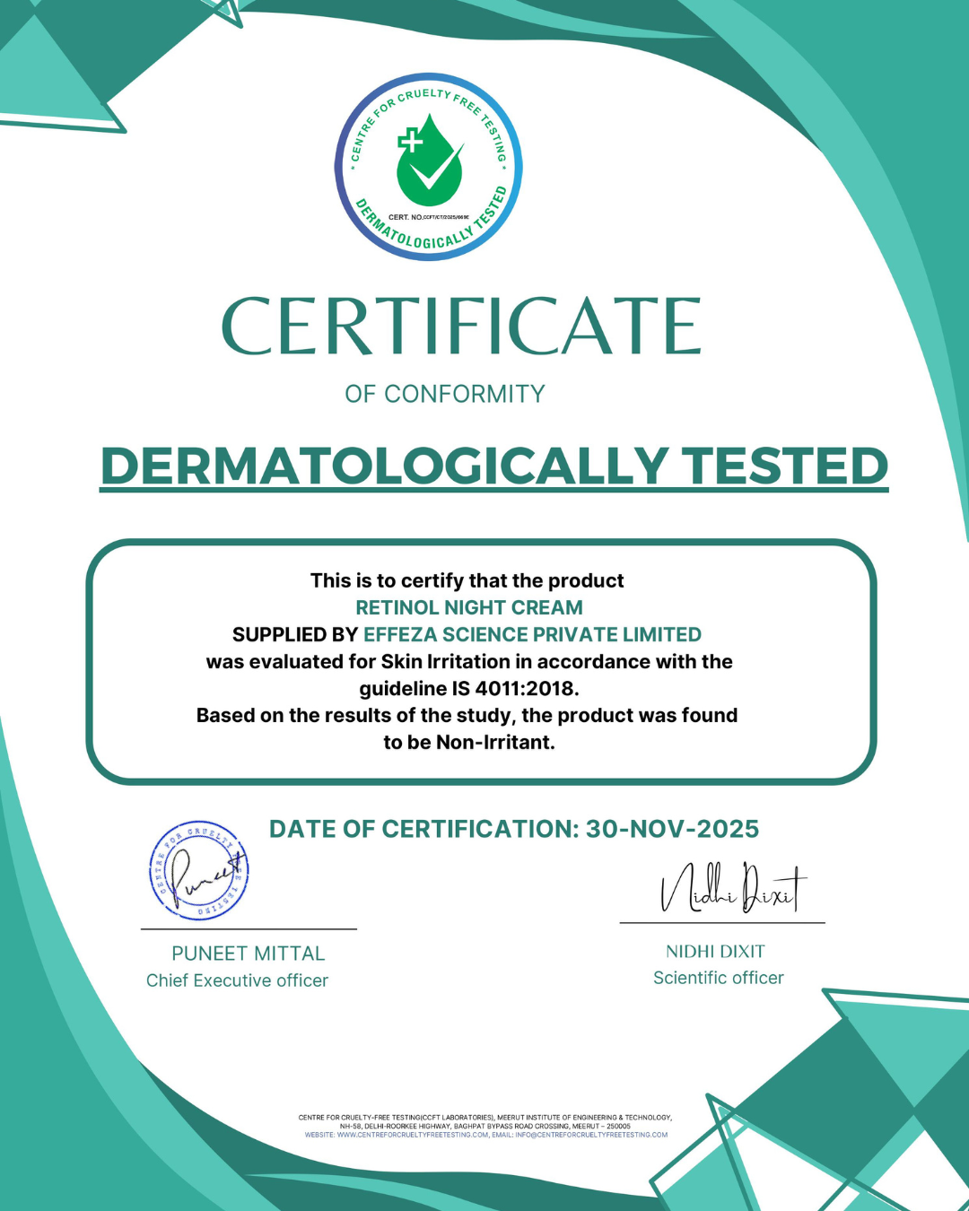 Retinol Glo Dermat Test