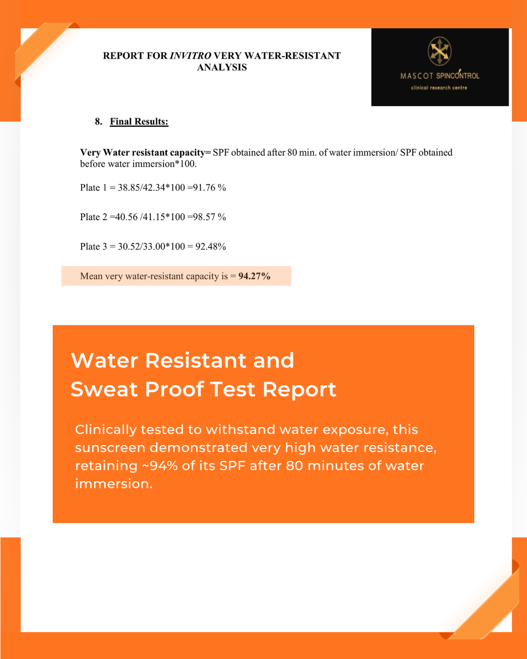 UltraMineral Glo Sunscreen Sweat Water